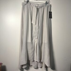 Women's Long Button Down Skirt Maxi NWT